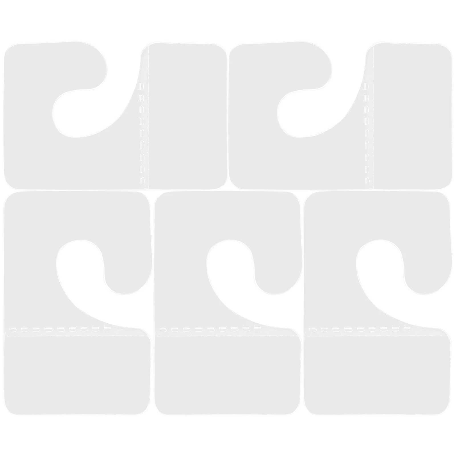 

Self Adhesive Hook Sticky Tabs Hang Clear Divider Tags for Labeling Hanging Hooks Display Strip Retail Displaying