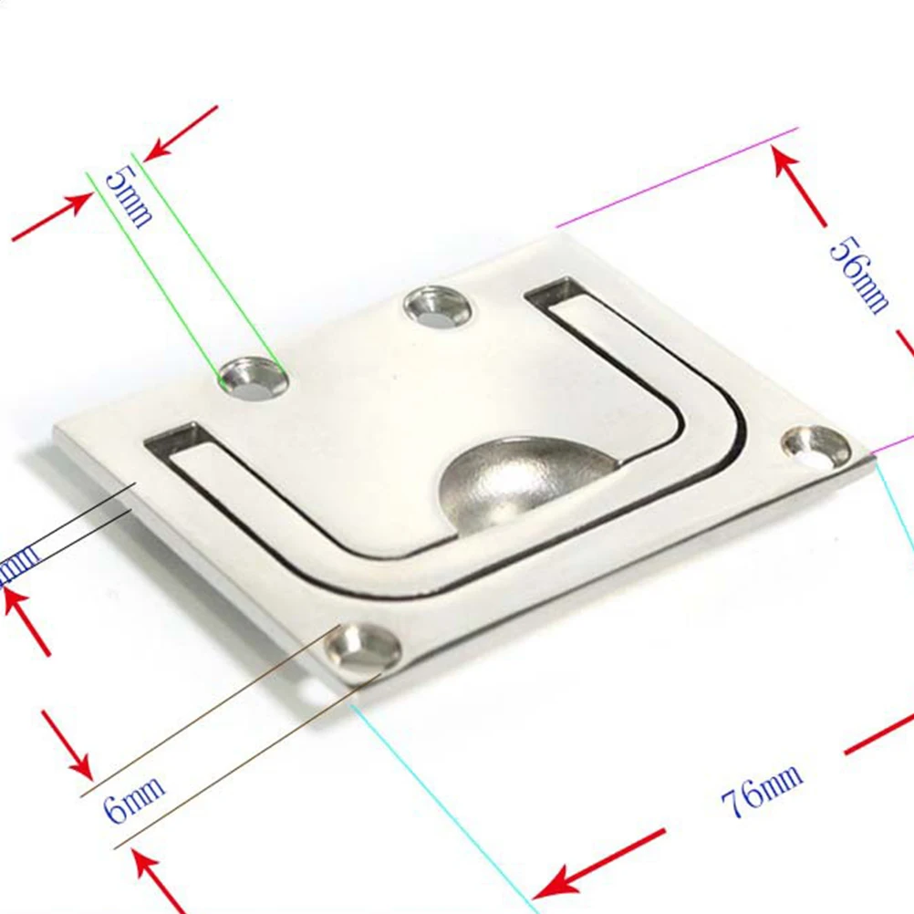 

Stainless Steel Boat Hatch Locker Lift Pull Ring Flush Mount Durable Marine Cabinet Drawer Replacement Hardware Solid Universal