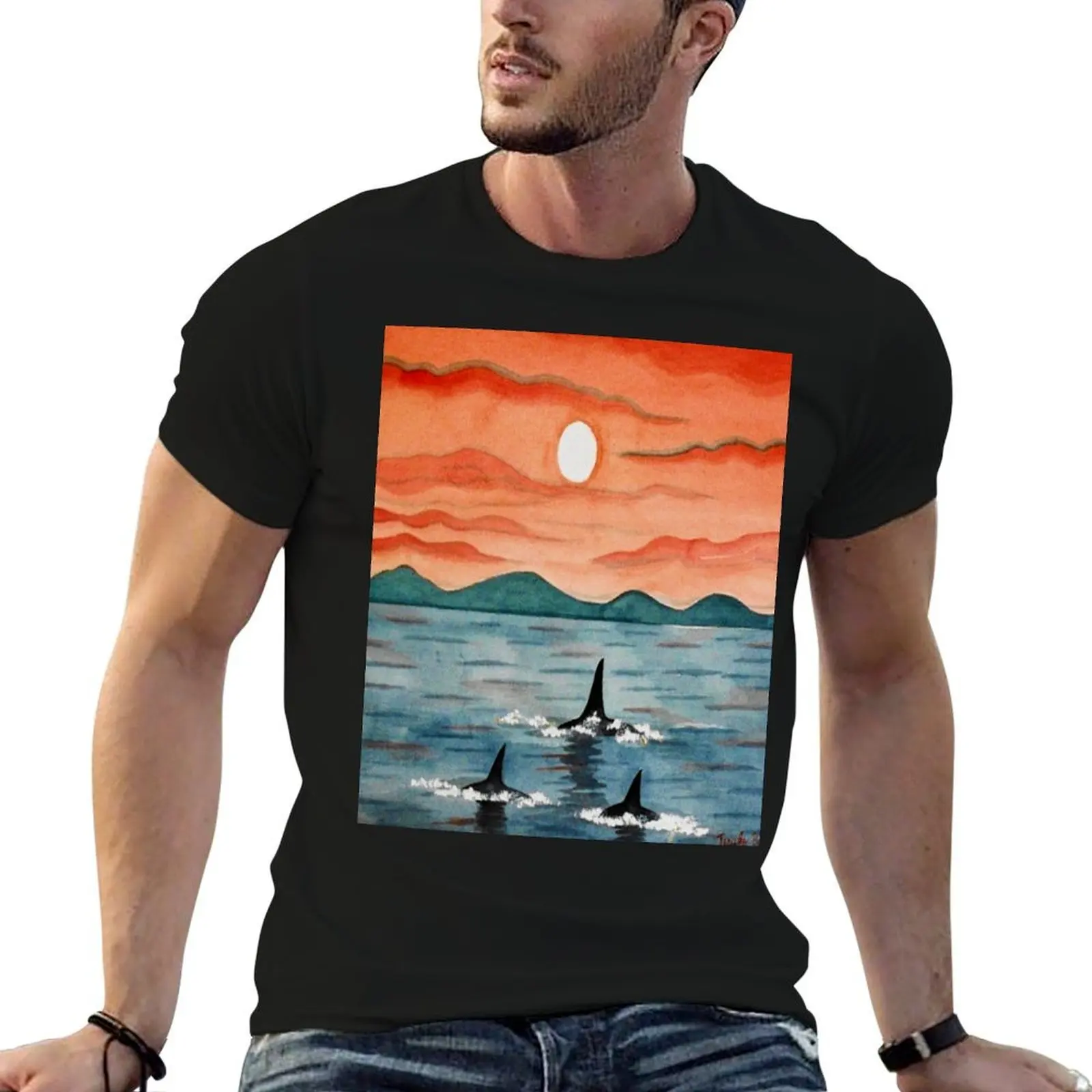 

Orca T-Shirt man t shirts graphic man tshirt T-Shirt