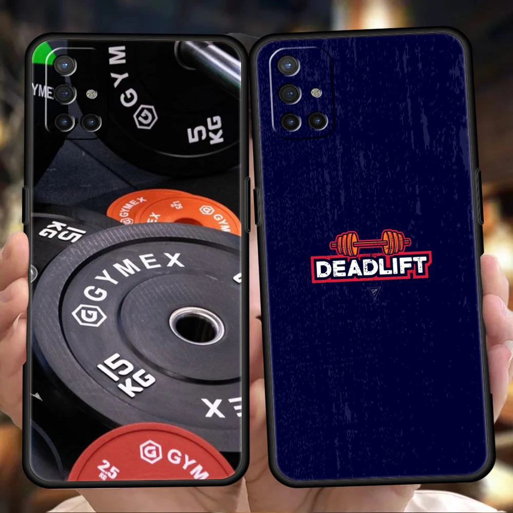 Barbell Deadlift Fitness Phone Case for Oneplus 11 10T Nord N100 N10 10 7 8 9 9R 7T 8T N200 CE 2 9RT Pro 5G Silicone Cover Shell