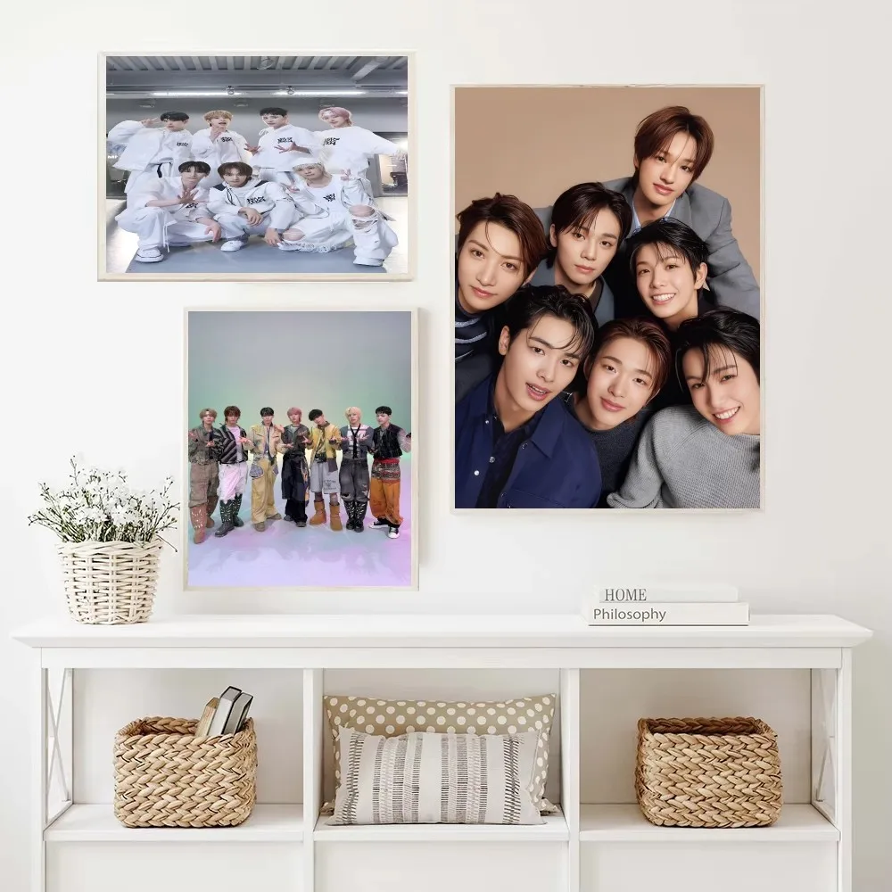 ملصق Kpop Group N-NEXZ بدون إطار لغرفة النوم ملصق جداري لتزيين غرفة المعيشة والمنزل