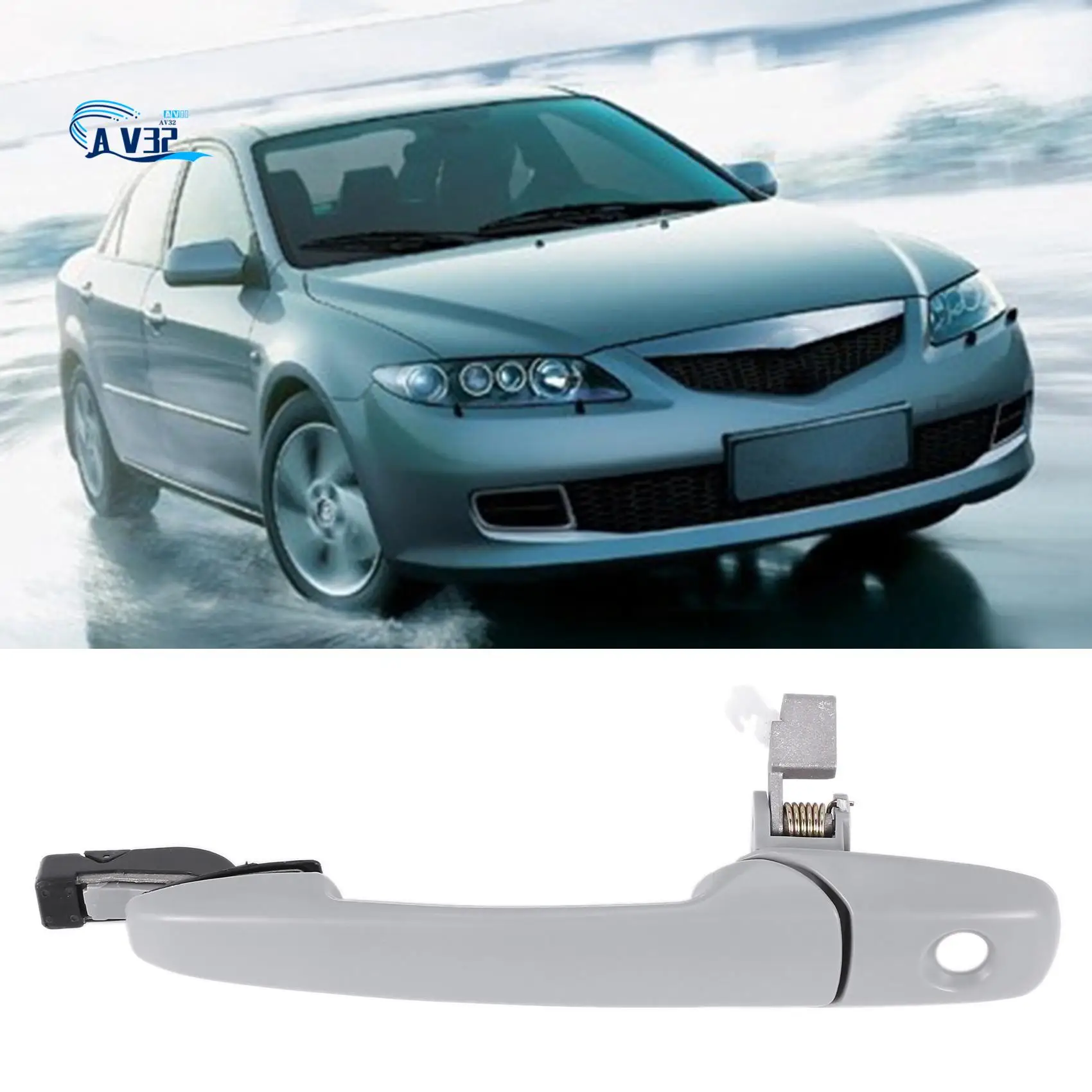 

AV32-Car Front Side Outer Door Handle For Mazda 6 GG 2002-2008 CX7 07-09 RX8 03-09 GJ6A-58-410A GJ6A-59-410A