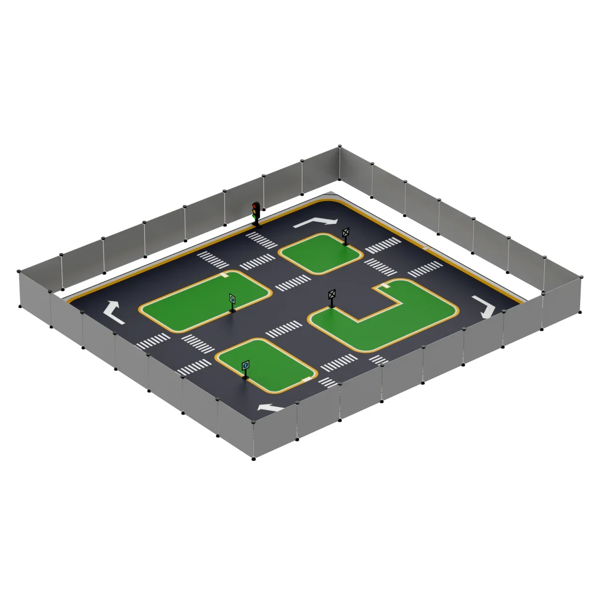 

Hiwonder Autonomous Driving Mapping & Navigation Prop Set for Various Robot Cars (3.26*2.98m)
