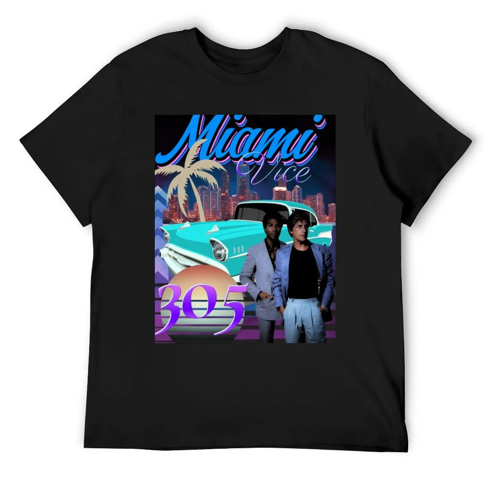 

Miami Vice T-Shirt anime t shirts vintage t shirts Clothing rapper graphic tees plain black t shirts men