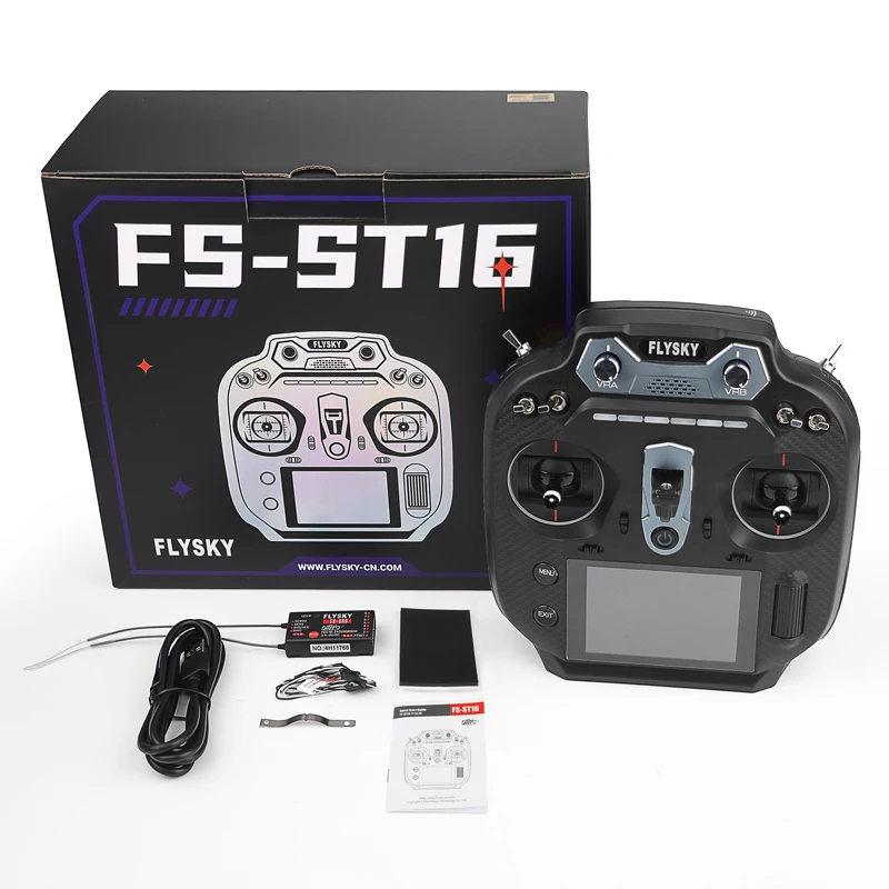 新しい FLYSKY FS-ST16 16CH 2.4GHz ANT プロトコルリモートコントロール送信機 W/FS-SR8 受信機 RC 飛行機カーボートモデル部品