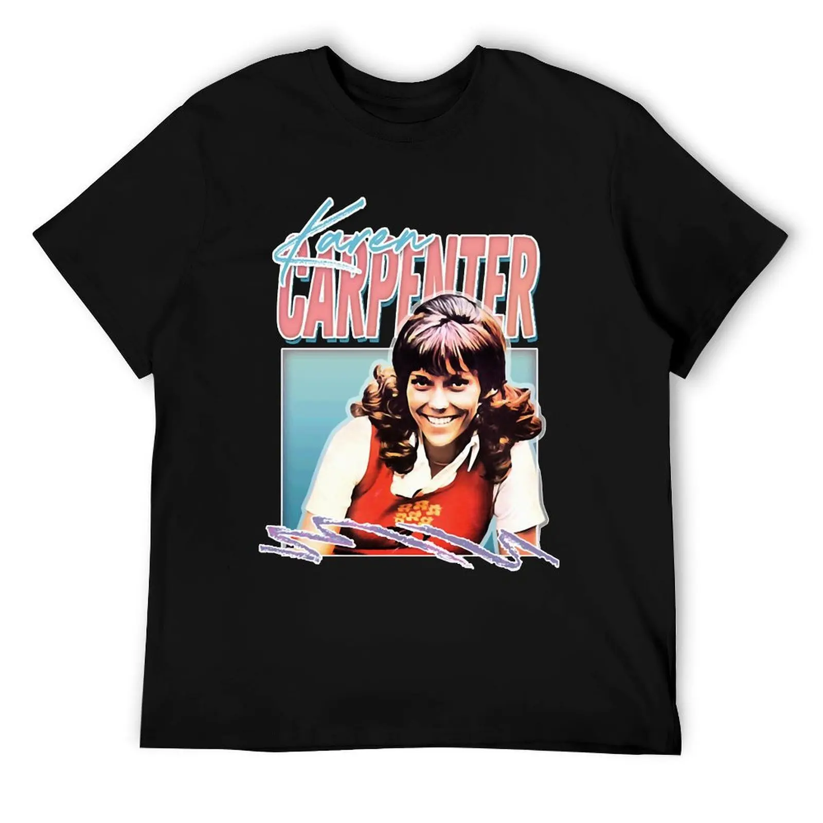 

Day Gift Karen Carpenter Retro 70s Aesthetic Fan Design Cool Gifts T-Shirt man tshirt t shirts for man graphic funny T-Shirt