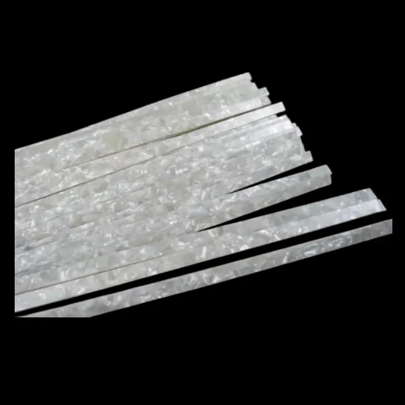 10STRIP WHITE PEARL PURFLING,Measures6mm x 1.5mm thick and 1600mm long