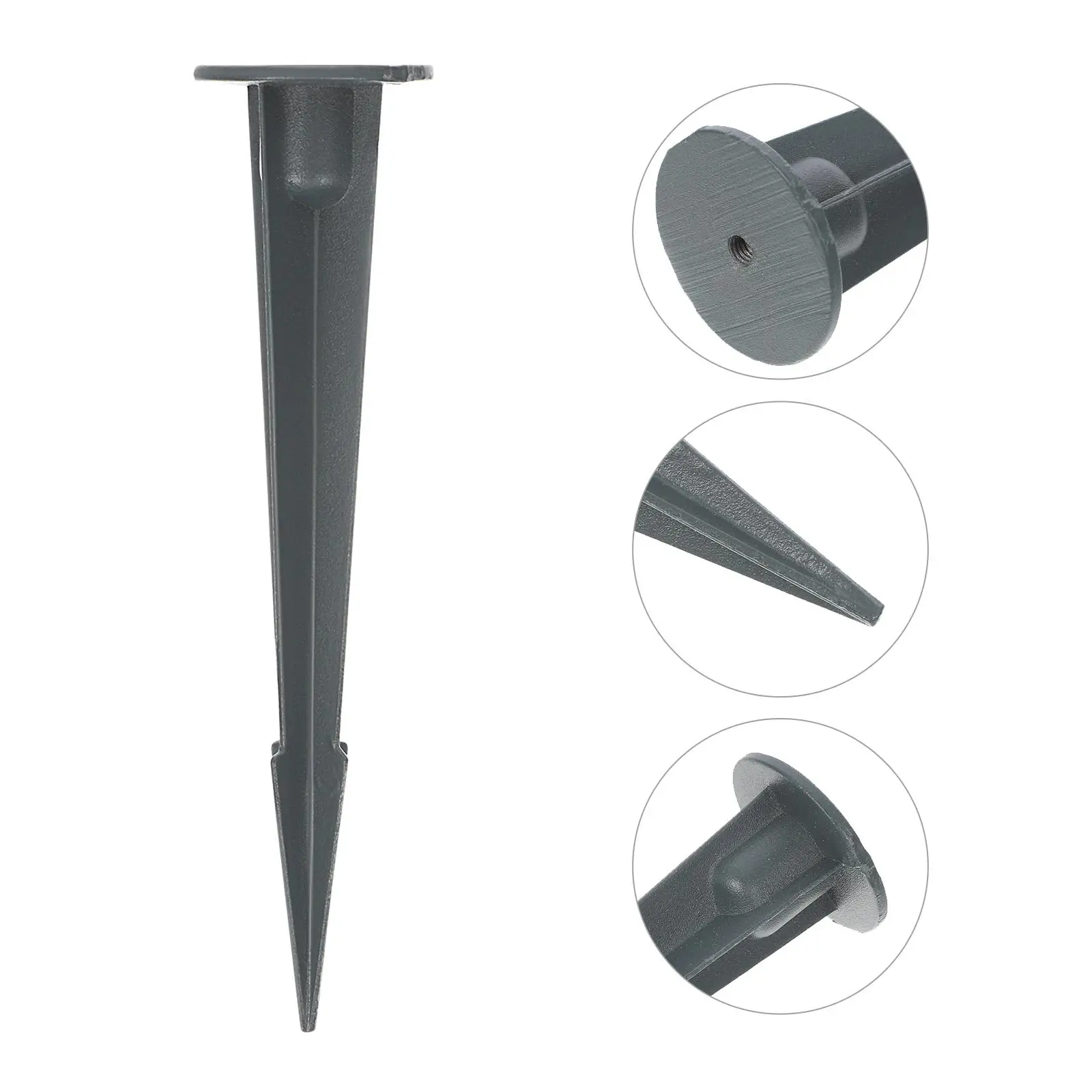 4 Pcs Tree Light Ground Stakes Ground Stake Spike Metal Accessories Solar Garden Decorative Windmill Landscape