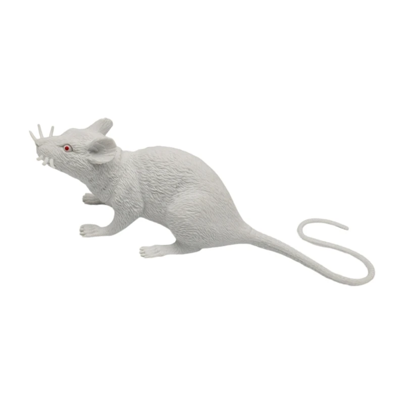 Squeaky Mice Toy for Pets Realistic Mouse Prank for Interactive Play and Halloween Tricks Funny Photography Props