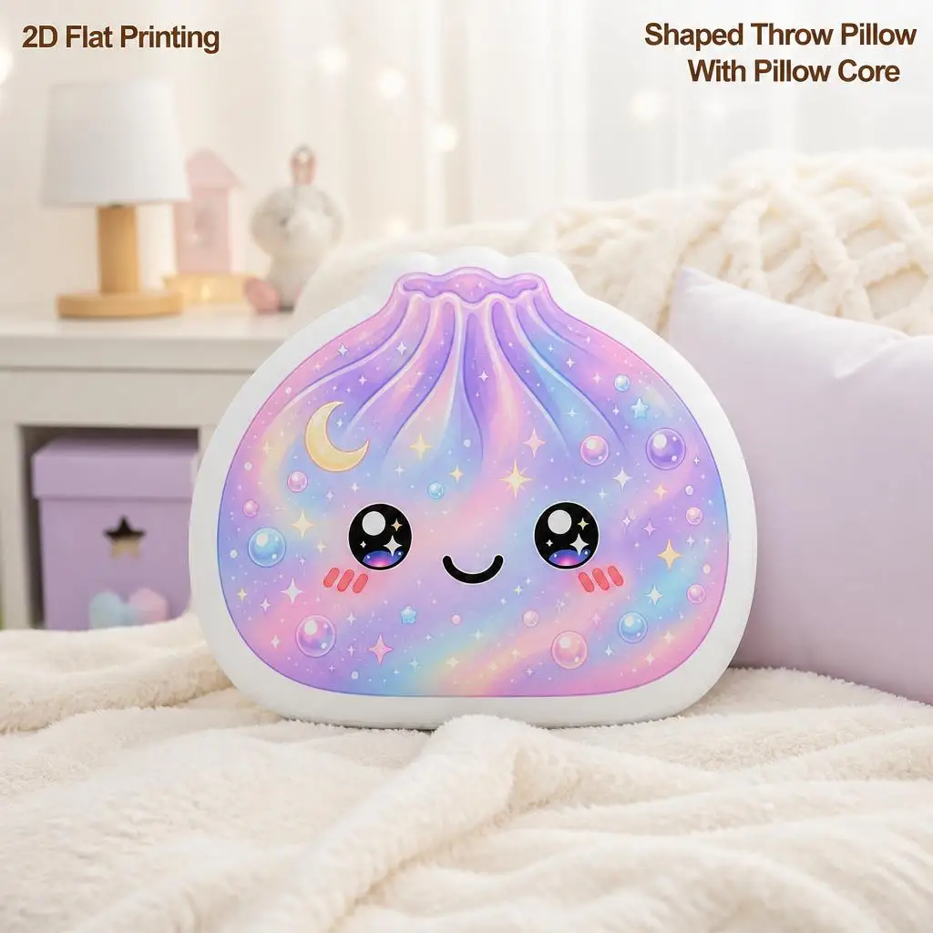 Galaxy Dumpling Cute Kawaii Gift For Birthday Plush Pillow Cushion Irregular Stuffed Throw Pillow Home Decor Gift Sofa Bed Home