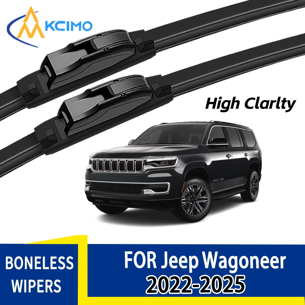 

For Jeep Wagoneer WS 2022-2025 Automobiles Durable Quiet Front Windscreen Wiper Blades Auto Window Replacement Accessories