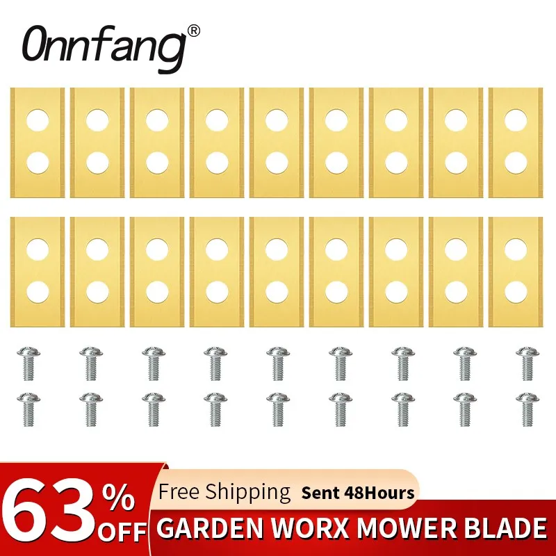 

Onnfang 30/18/9PCS Lawn Robot Blade Plating Lawn Mover Replacement Blade For Automatic Moving Machine Essential With Screws