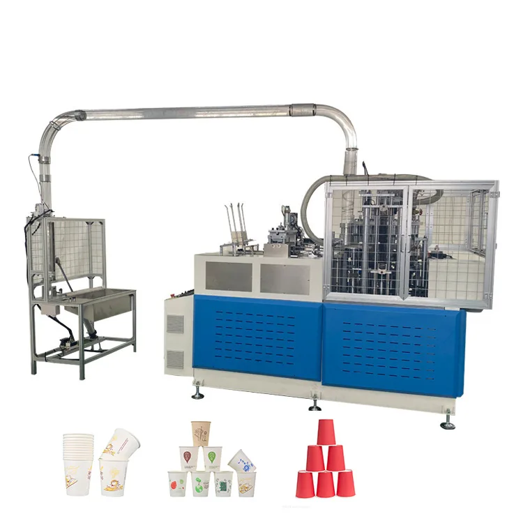 Small Business Low Investment Paper Cup Making Machine With Collect Paper Cups