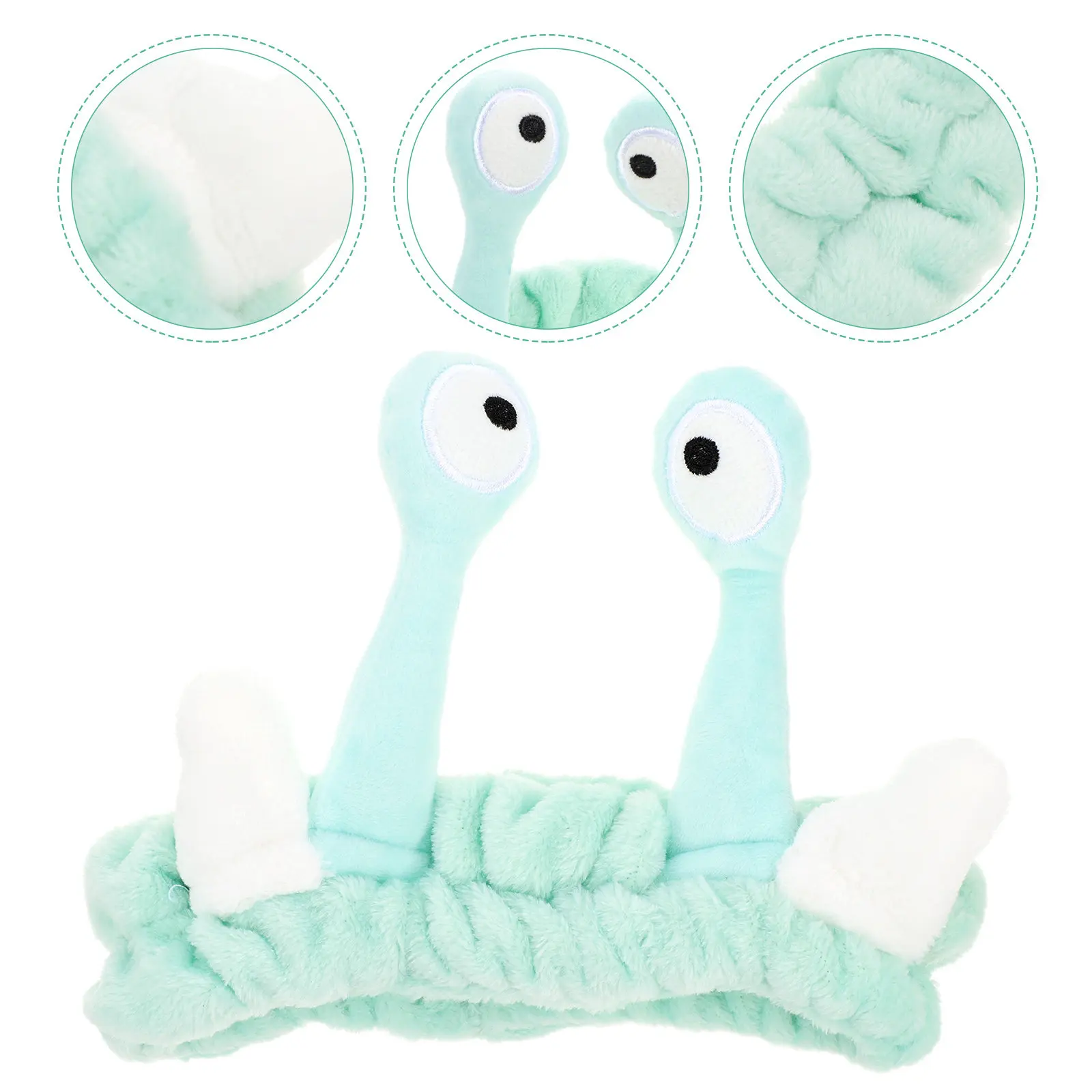 

2 шт. эластичные повязки для умывания лица, удобные повязки для макияжа, очищения кожи, спа-процедур и ванны, в форме краба, для женщин