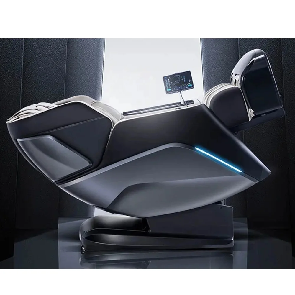 

New Wireless Charging Silla De Masaje AI Voice Control Electric Zero Gravity SL Track 4D Full Body Massage Chair 2024