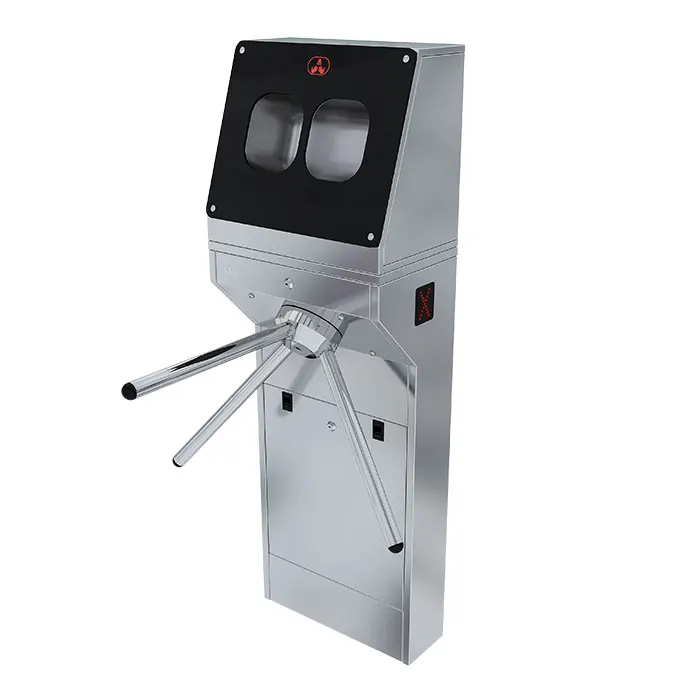 Security Gate Barrier Semi-automatic 2 Way Ticket Hygiene Tripod Barrier Turnstile Gate