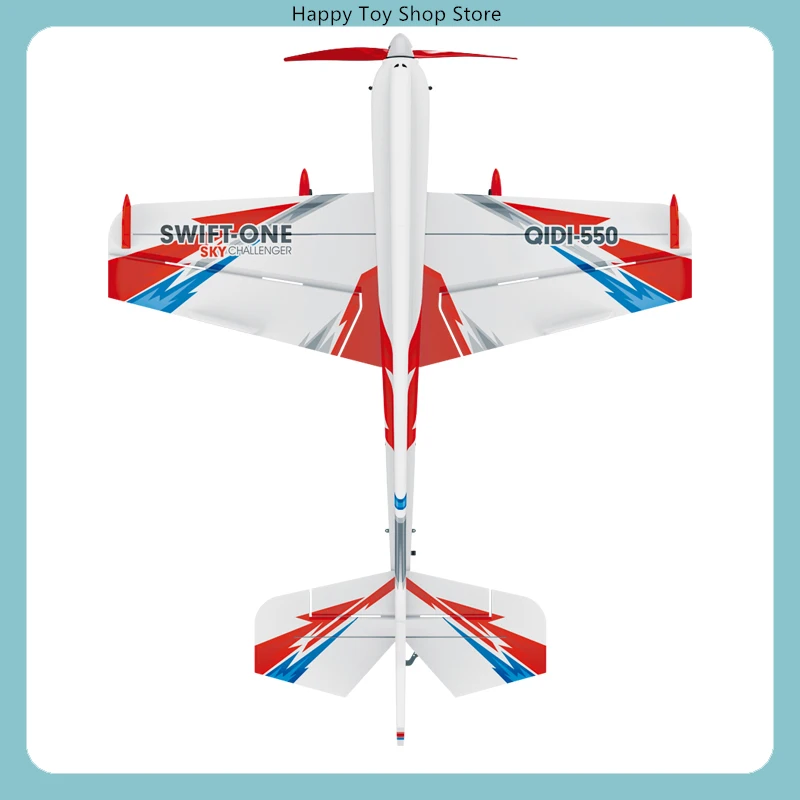 QIDI550 6CH 3D Aerobatic RC Fixed-Wing Airplane Brushless Motor Foam Glider Indoor Outdoor One-Key Hover