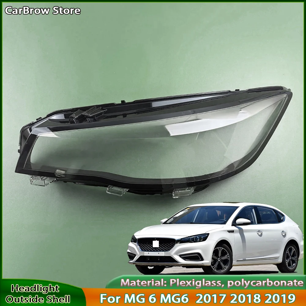 

Для MG 6 MG6 2017 2018 2019, автомобильные аксессуары, крышка фары, прозрачный абажур, корпус фары, линза из плексигласа