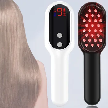 Alwafore Head Massage Comb Anti Hair Loss Infrared Hair Growth Comb Scalp Massager Red…