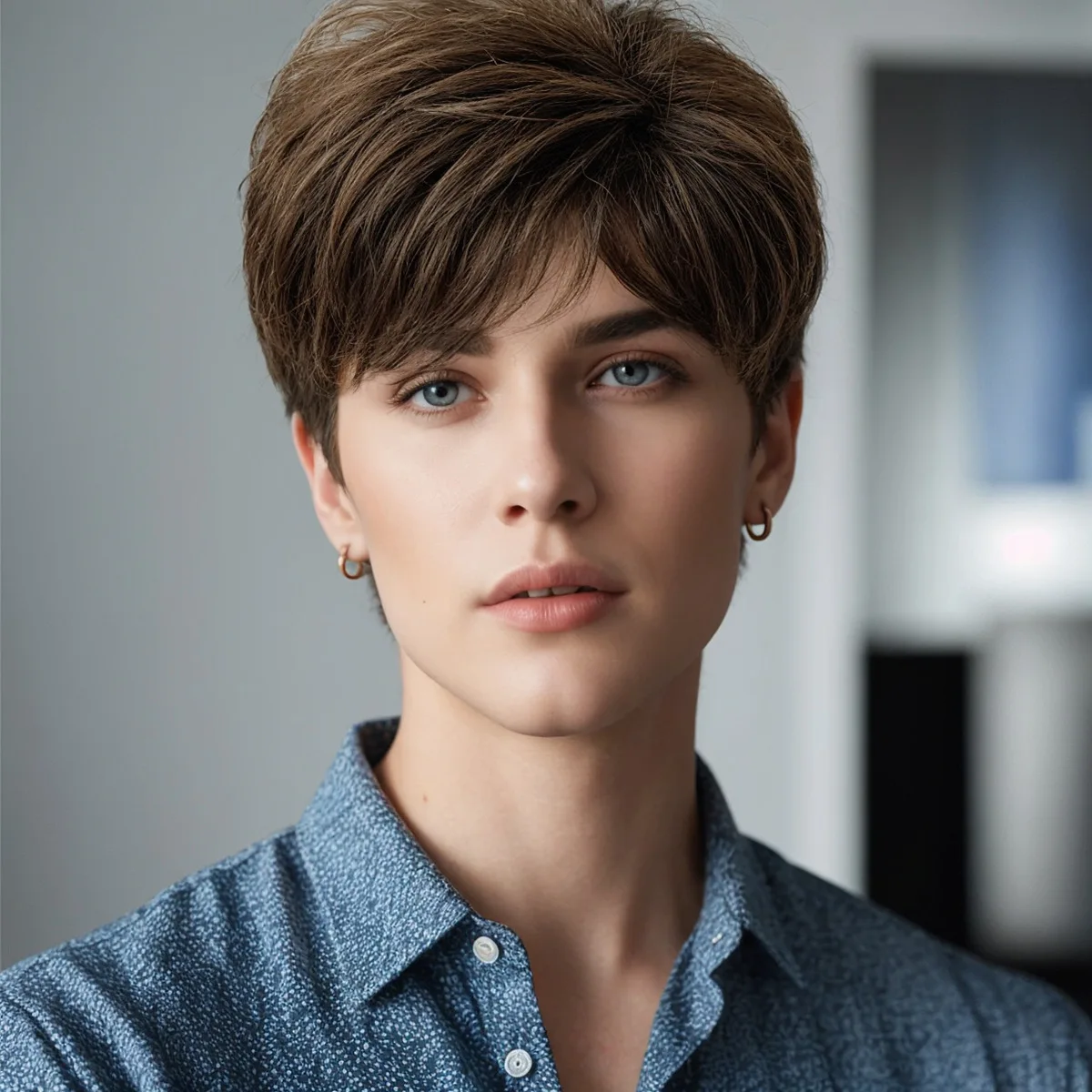 

Мужской парик, темно-коричневые короткие волосы, подходит для повседневной носки, праздников, Хэллоуина и косплея, изготовлен из синтетического волокна.