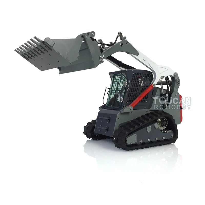 1/14 Hydraulic Loader Metal LESU Aoue-Lt5 Radio Control Tracked Skid-Steer RC Truck Model Lights Toys Adults Thzh1209-Smt9