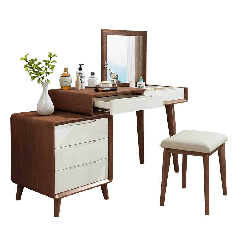 Hollywood vaidade mesa de maquiagem e cadeira canto vaidade mesa de maquiagem penteadeira com espelho