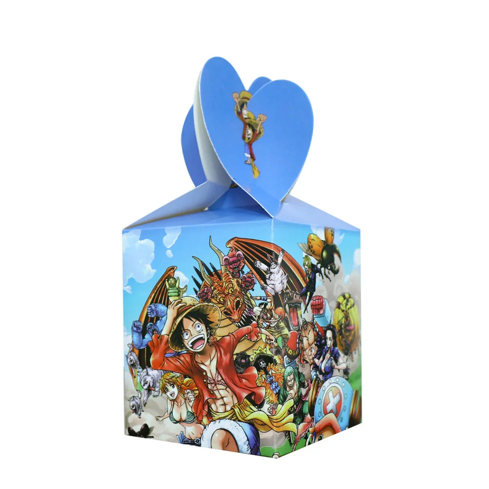 One Piece Feestdecoraties Verjaardagsartikelen Taarttopper Bord Cadeaubox Ballon Slaaparmband Beloning voor docenten