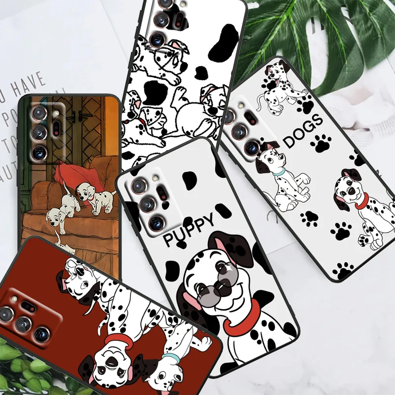 

101 Spotted Dog Disney Cute For Samsung Note 20 10 Ultra Plus A31 A14 A12 A70 A34 A25 A04 A05 A15 A24 5G Black Funda Phone Case
