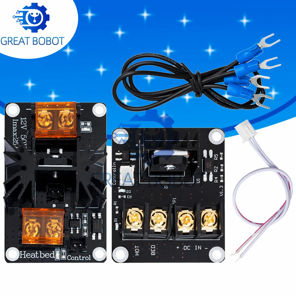 3D Printer Heated Bed Power Module High Current 25A 30A MOSFET Upgrade for RAMPS 1.4