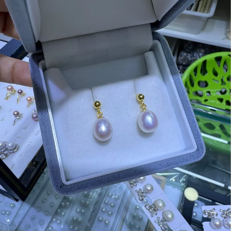 Design Style Simple French Elegant Commuting Versatile Small Wind Freshwater Pearl Earrings