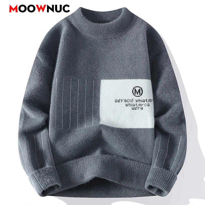 Male Pullovers Men's Clothing Sweater For Men Autumn Fashion Men's Sweat-shirt Knit Casual Hombre Warm Solid Spring Streetwear