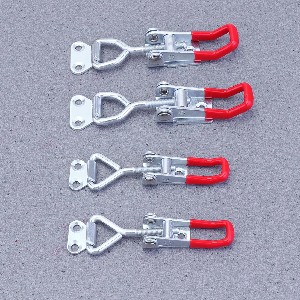 

6pcs HeavyDuty HingeClips ToggleClamp Adjustable4001 330Pounds 150Kg WoodCrate BarnDoor QuickRelease MetalLatchClamps