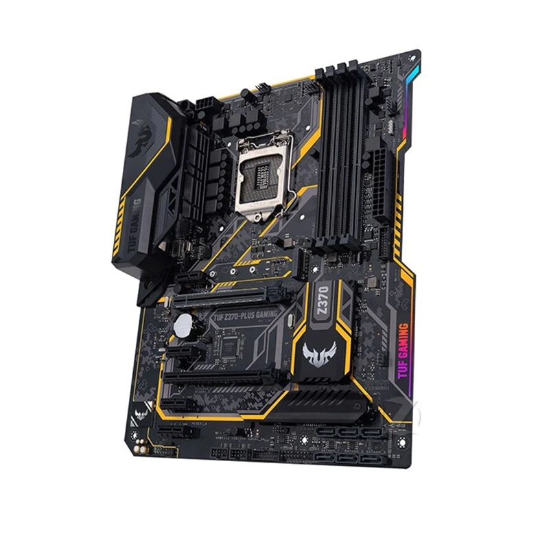 Para intel z370 tuf Z370-PLUS placa-mãe de jogos usado original lga 1151 lga1151 ddr4 64gb usb3.0 sata3 desktop mainboard