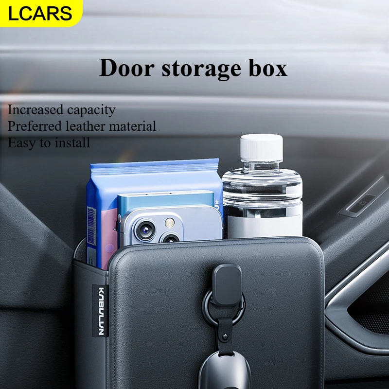 

Lcars-Car Door Storage Box, Multi-Function Car Storage Bag, Snap-On Installation, Convenient, Universal Car Storage Supplies