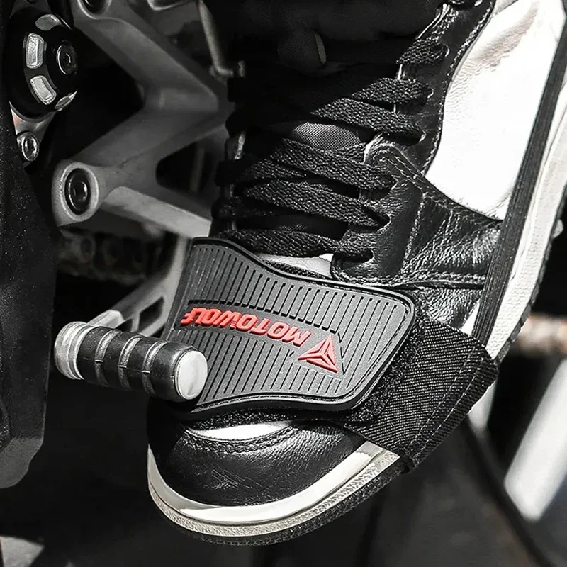 Motorcycle Shoes Protection Gear Shift Pad Anti-skid Adjustable Shifter Shoe Cover Durable Lightweight Boot Protector view 3