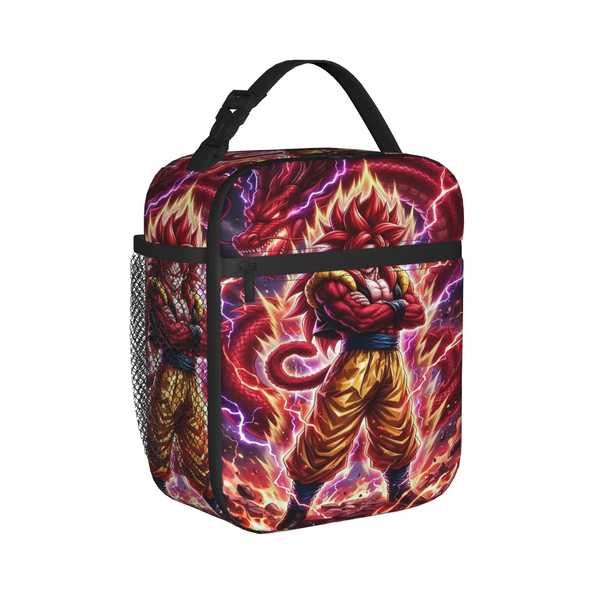 Dragons Ball Anime Song Goku Lunch Bag For Child  Custom Travel Lunch Box Fashion Portable Oxford Cooler Bag Back To School