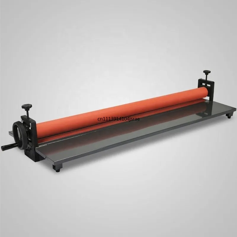 130x38x22cm Hand Crank Cold Roll Laminator, Manual Pressure Cold Laminating Machine for Vinyl Photo Film Lamination Work