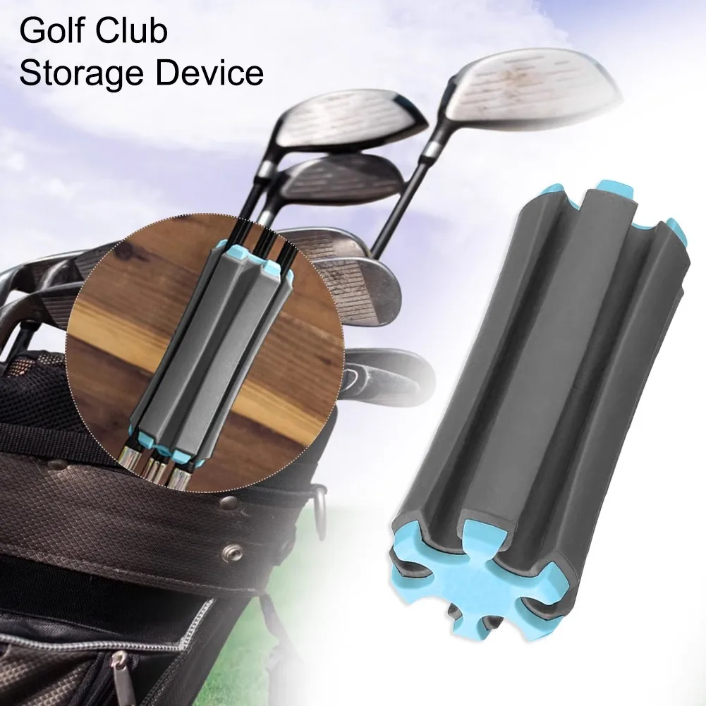Golf Club Organizer Carrier Iron Collector 6 Holes Tees Retainer Clip Fixed Support Stand Sports Woods Wedge Putter Storage Rack
