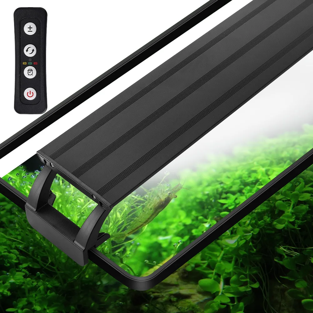 

Fish Tank Light Adjustable Brightness for Aquarium 3 Lighting Effects Switching with Timing 3/6/12H Water Plants Brightening