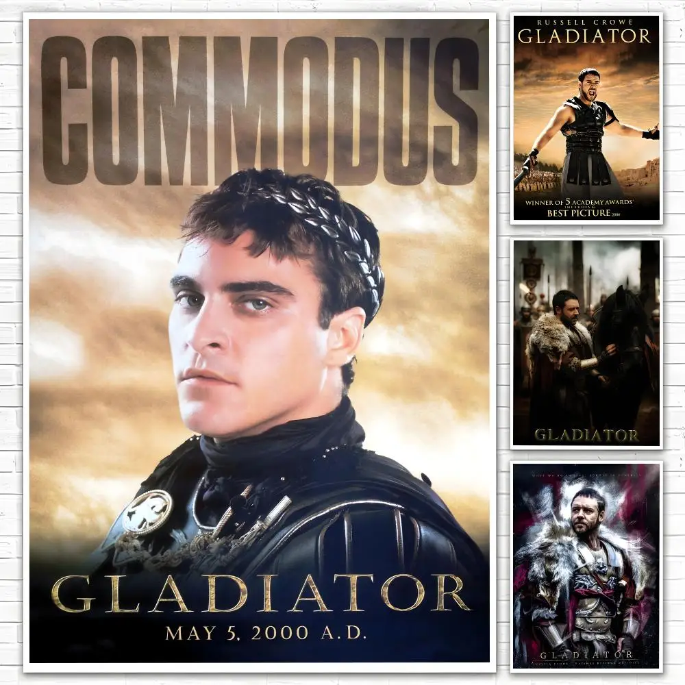 Movie Gladiator Poster Poster All-match HD Waterproof Self-Adhesive Wall Art Sticker For Home Bedroom
