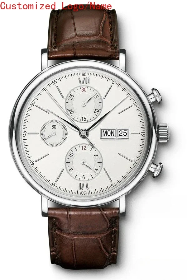 التقويم الروماني الهاتفي الياقوت الفاخرة الجديدة الرجال التلقائية الميكانيكية ووتش الفولاذ المقاوم للصدأ الأسود الأزرق ساعات جلدية مخصصة #4