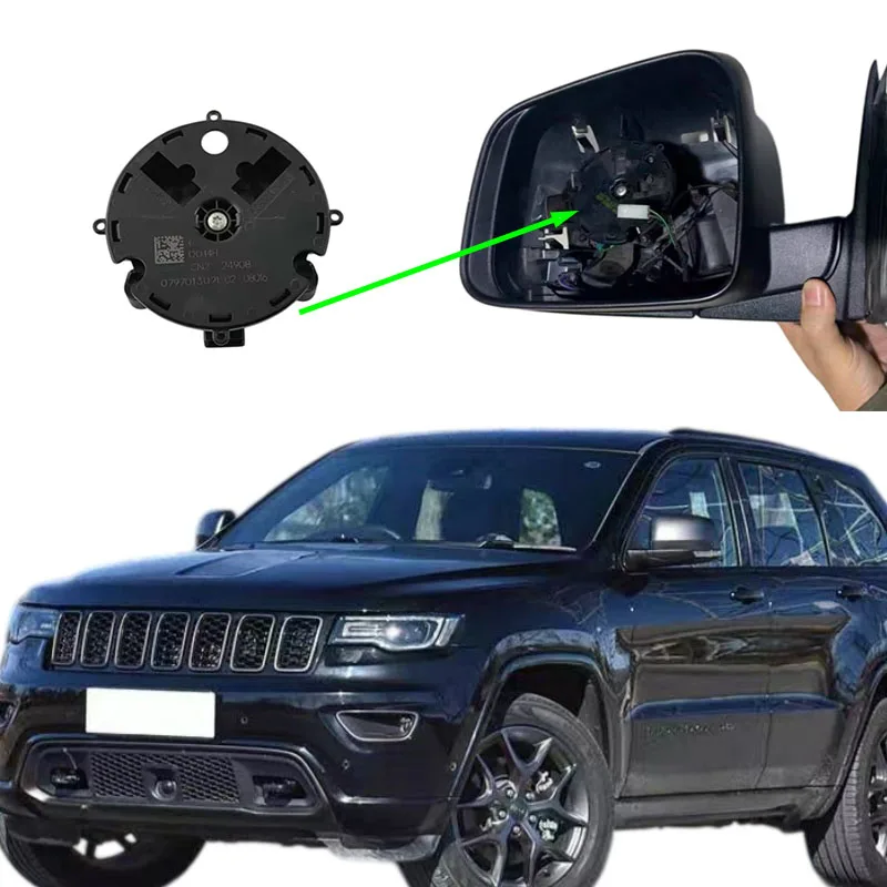 Side Mirror Actuator Motor 3/8‑Pin For Jeep Grand Cherokee WK2 2011‑2014 Dodge Durango WD 2014‑2021 OE 68089199AA 68089201AA