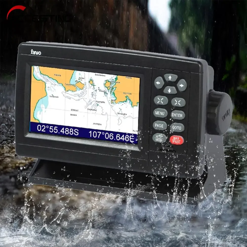 Marine Chart Plotter Satellite GPS Navigator LCD Display XF-520 Dual-Mode Positioning Boat Chart Plotter GPS Navigation