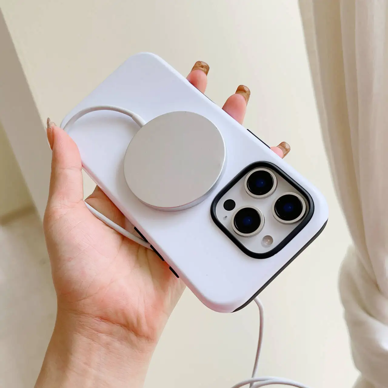 Luxury Phone Case for iPhone 16 15 14 13 12 11 Pro Max Plus Luxury Magnetic Double-layer Back The O-Offspring22 Cover