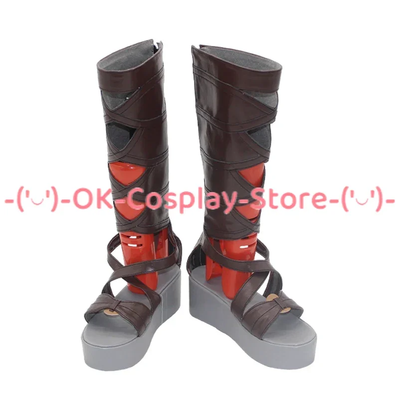 Jogo Sentren Banka Murasame Sapatos Cosplay, Botas De Carnaval De Halloween, Sapatos PU, Adereços Cosplay, Custom Made