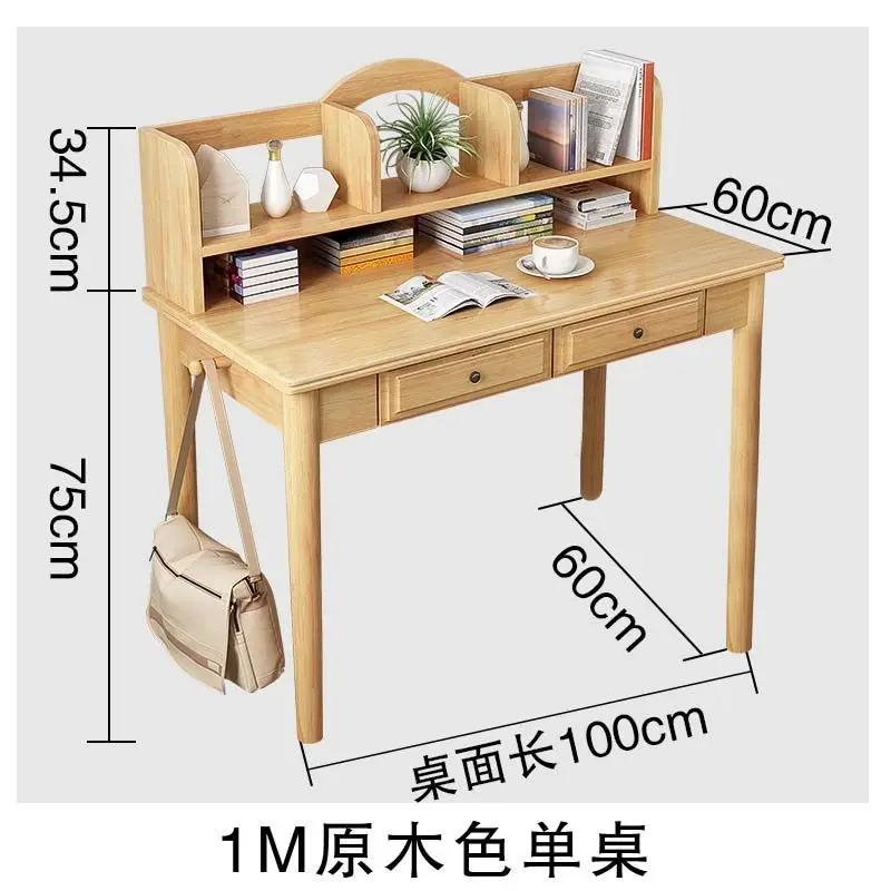 wooden study table designs learning furniture desk wooden simple student nordic computer kid modern study table with drawers