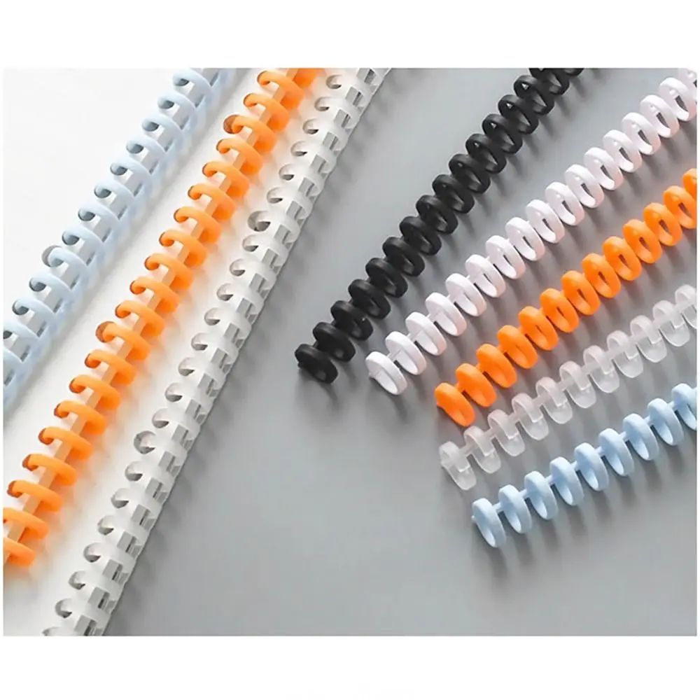 مشبك ربط مفكرة شريطية ، حلقة أوراق فضفاضة ، رابط بلاستيكي ، إبزيم ، دوائر كتب ، 12 ، 30 حفرة ، A4 ، A5 ، B5 ، 10