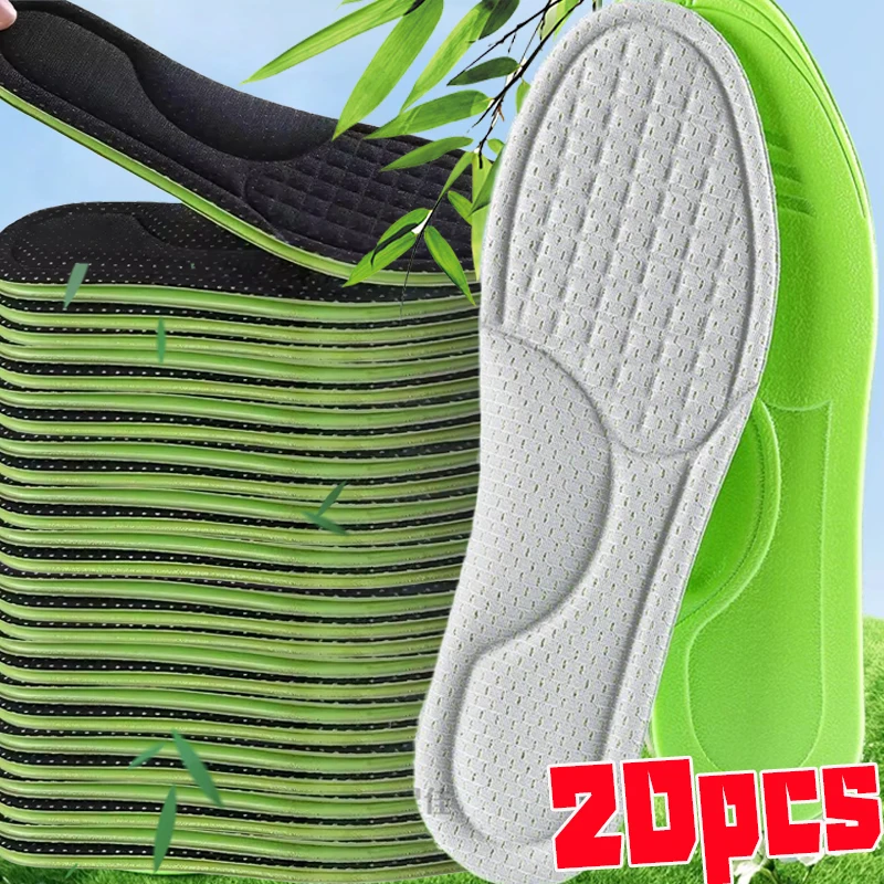 

5D Soft Memory Foam Orthopedic Insoles Deodorizing Insole Shoes Sports Absorbs Sweat Breathable Antibacterial Shoe Accessory