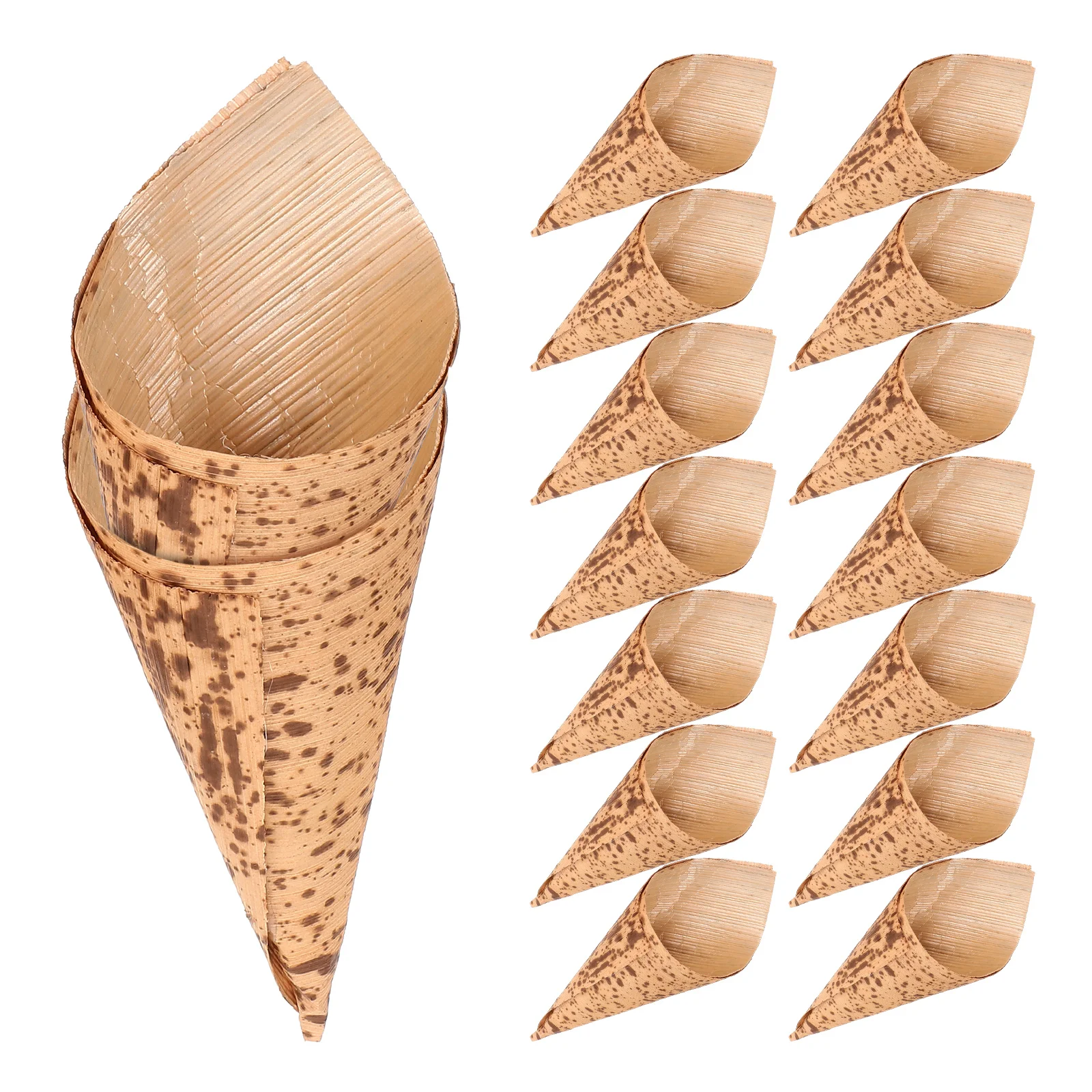 

50pcs Cone Bowls Disposable Storage Containers for Ice Cream Dessert Candy Party Snack Serving Cones