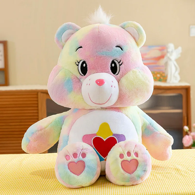 Bandai MINISO 30CM Carebears Kawaii Regenbogen Bär Plüsch Spielzeug Schöne Anime Bunte Bär Gefüllte Puppe Zimmer Dekor Schöne Bär Geburtstag geschenk 8